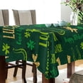 thumbnail image 4 of Coolnut Green Patricks Day Fabric Rectangle Tablecloth - Waterproof and Wrinkle-Resistant Table Cloth 60x90 Inch Table Cover for Indoor & Outdoor Dining House Decor, 4 of 7