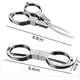thumbnail image 2 of Rawiri Tijeras de acero inoxidable Tijeras plegables antioxidantes Mini cizalla en forma de gafas Tijeras pequeñas de seguridad plegables con orificio para llavero para hogares Sc, 2 of 5