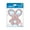 Pink Bunny, variant on Dr. Brown's Flexees Teether, Gray Bunny, Soft 100% Silicone, Baby Teether, BPA Free, 3m+, 1 Pack