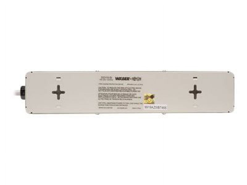 Tripp Lite Waber Surge Protector Strip 6 outlet 6' Cord 2100 Joules - Surge protector - 15 A - AC 120 V - 1.8 kW - output connectors: 6 - gray - image 4 of 5