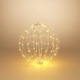 thumbnail image 2 of Whimsical Illuminated Metal Sphere with Warm White Micro LEDs, 2 of 8
