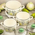 thumbnail image 3 of METALAC Olives Enamel Stockpot with Glass Lid 2.3 Qt (2.2 L) Enameled Steel Stock Pot for Cooking Induction Soup Pot, 3 of 7