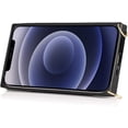 thumbnail image 6 of for iPhone 12 Mini Wallet Case for Women,Removable Adjustable Strap Crossbody Card Holders Cover Neck Strap Lanyard Purse Shoulder Strap w/Kickstand Purse Case for iPhone 12 Mini KB Black, 6 of 7