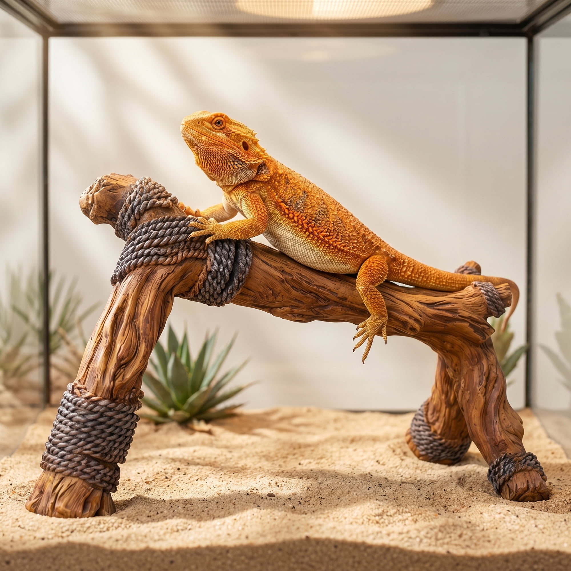 Branches for Reptiles,Terrarium Resin Climbing Branch,Climbing pet feeding tank,Natural Texture Reptile Habitat Decoration for Snakes Bearded Dragon Chameleons Spiders Lizards Frogs
