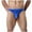 Blue, variant on Breathable Underwear for Men Support Pouch Sport Lightweight Silk Breathable Stretch Solid Briefs White M
