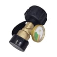 thumbnail image 1 of Propane Tank Gauge Level Indicator QCC1/ Type 1 Connection Universal 5-40lb Tanks Propane Gauge with Color Coded Dial BBQ Gas Grill RV Gas Pressure Meter, 1 of 7