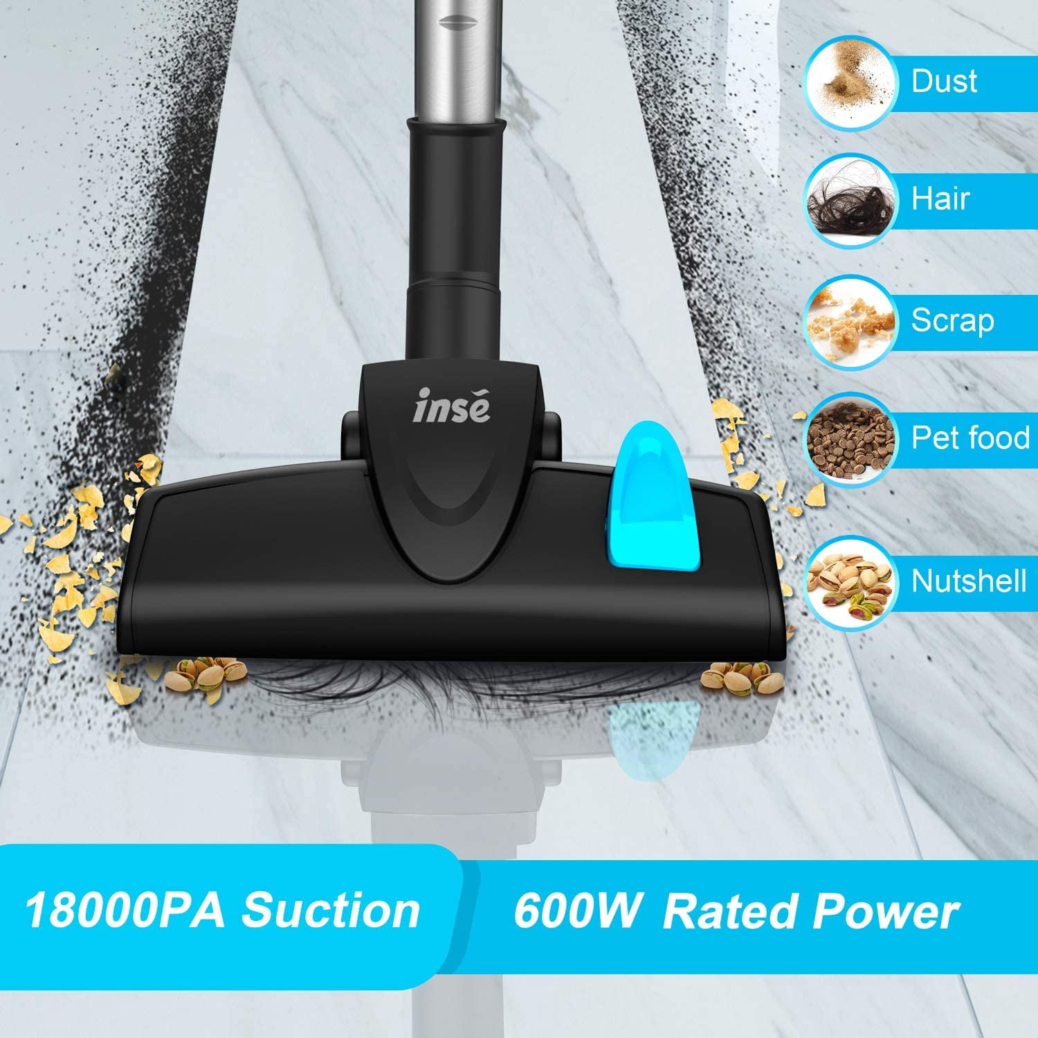 Vacuum Cleaner Corded Bagless Stick 18 