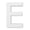 E, variant on 8 Pack: 5.5" White MDF Letter by Make Market