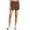 Chocolate, variant on RBX Active Women's Buttery Soft Clean Waisted Stretch Jersey Everyday Workout Lounge Short with Pockets