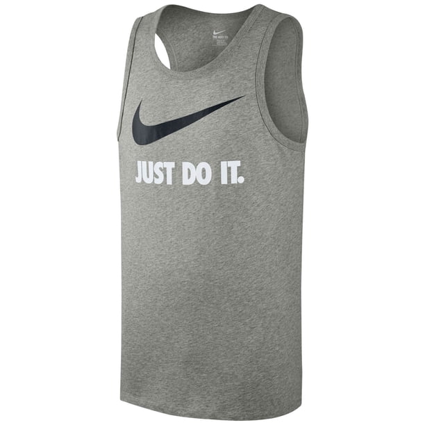 Camiseta sin mangas Nike Just Do It para hombre gris pequeña
