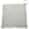 thumbnail image 1 of Ultra-Hygienic Stainless Steel Scrubber, Hangable Cast Iron Cleaner for Grills, Frying Pans, Ovens, and More, Multipurpose Design for Easy Handling and Lifetime Satisfaction Guarantee (7" By 7"), 1 of 6