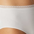 thumbnail image 4 of SCHIESSER Bragas midi para mujer, paquete de 6 - 6Pack Midi, algodón elástico, liso Blanco 2XL (XX-Large), 4 of 4