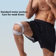 thumbnail image 3 of Neinkie 1Pc Knee Pad Bicyclic Design Strong Permeability High Resilience Wear-resistant Adjustable Knee Protection Ergonomic Pain Relief Patella Stabilizer Brace for Sports, 3 of 7