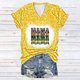 thumbnail image 1 of Fiudx Ofertas Flash Artículos En Oferta Blusa de Manga Corta con Estampado de Carnaval para Mujer, Tops Informales con Cuello Redondo, 1 of 3