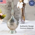 thumbnail image 3 of Telkari Rose Water Pourer | Filigreed Ottoman Turkish Handmade Guldanlık | Rose Water Dispenser with Elongated Shape | Fragrance Vessel | Traditional Rose Water Dispenser with Engravings, Silver, 3 of 6