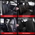 thumbnail image 6 of Car Seat Covers Fit for BMW X1 2013-2020 Premium Leather Seat Cover Car Seat Protector Compatible with Airbag Red,Front Set(2 Seats), 6 of 7