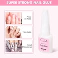 thumbnail image 5 of 2 Pack Brush   Glue for Acylic  Tips, 7ML Super  False  Glue for Press  , Durable Long Lasting  Glue Adhesive   Professional  Tip Glue, 5 of 6