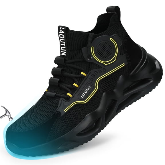 Steel Toe Shoes for Men Work Shoes Safety Shoes Lightweight Puncture Proof Indestructible Work boots