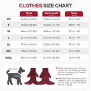 IDOMIK Pullover Dog Sweater with Leash Hole - High Collar Cold Weather Dog Pajamas for Large Dogs - Indoor & Outdoor Use(Red,S)