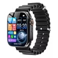 thumbnail image 2 of Smartwatch Hailiases Hailiases t800 ultra display de 1.99" con correa de gel de silice - color negro, 2 of 8