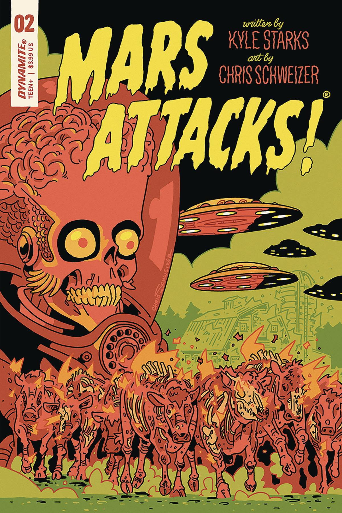 Dynamite Entertainment Mars Attacks 2 [Schweizer Variant Cover