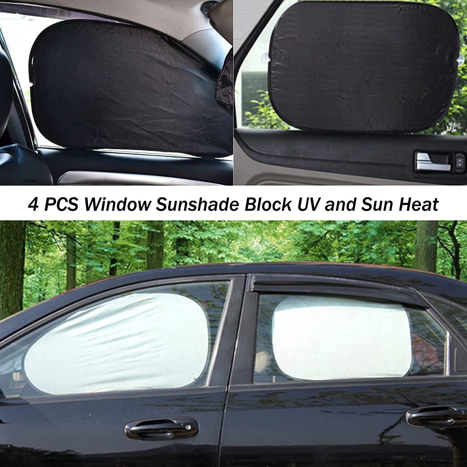 Pcs Foldable Auto Car Windshield Sunshade, Full Sun Protection Blocking  UV Rays for Cars Cover