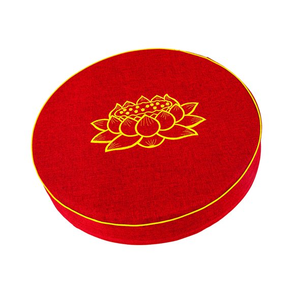 Fzaqwen Yoga Cushion Backrest Pillow Floor Cushion Seating Multipurpose Comfortable Seat Red