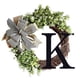 thumbnail image 1 of Xihbxyly Corona Del Alfabeto, Aro Decorativo de Ratán, Elegante Colgador para Puerta de Entrada, Decoración Única para El Hogar, Versátil Colgante para Pared y Ventana, Perfecto para Bodas, Regalos d, 1 of 4