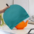 thumbnail image 3 of HELLHERO Teapot Dust Cover Keep Warm with Thermal Insulation Waterproof Insulation and Keep Warm, Teal Green Cover, 3 of 8