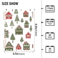 thumbnail image 2 of FORMRS 1-Subject Spiral Notebook 8" x 5" College Ruled 60 Refillable Sheet A5 Hard Cover, Green Christmas House, 2 of 7