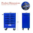 thumbnail image 3 of 20 in Tool Chest Cabinet with 6 Drawers,Lockable Rolling Metal Tool Storage Cart, 3 of 17