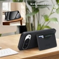 thumbnail image 3 of For Google Pixel 10 / Pixel 10 Pro Wallet Case Ultra-Slim Profile Vintage Leather Texture, Wallet For Women Men Card Holder Magnetic Clasp Kickstand Folio Case,Black,For Pixel 10 / 10 Pro, 3 of 7