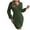 Olive Green, variant on IROINNID Sweater Dress for Women Long Sleeve Dress V-Neck Button Solid Outing Dresses ,Khaki