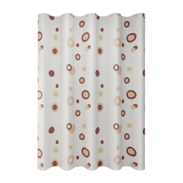 Cortina de ducha de PEVA, impermeable, con ganchos, moderna cortina divisoria para baño, dormitorio, hotel, fácil de limpiar e instalar, no necesita agujeros.