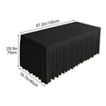 thumbnail image 3 of Solid Color Polyester Table Skirt Wrinkle-Resistant Banquet Wedding Conference Table Cover 120x40x75cm, 3 of 6