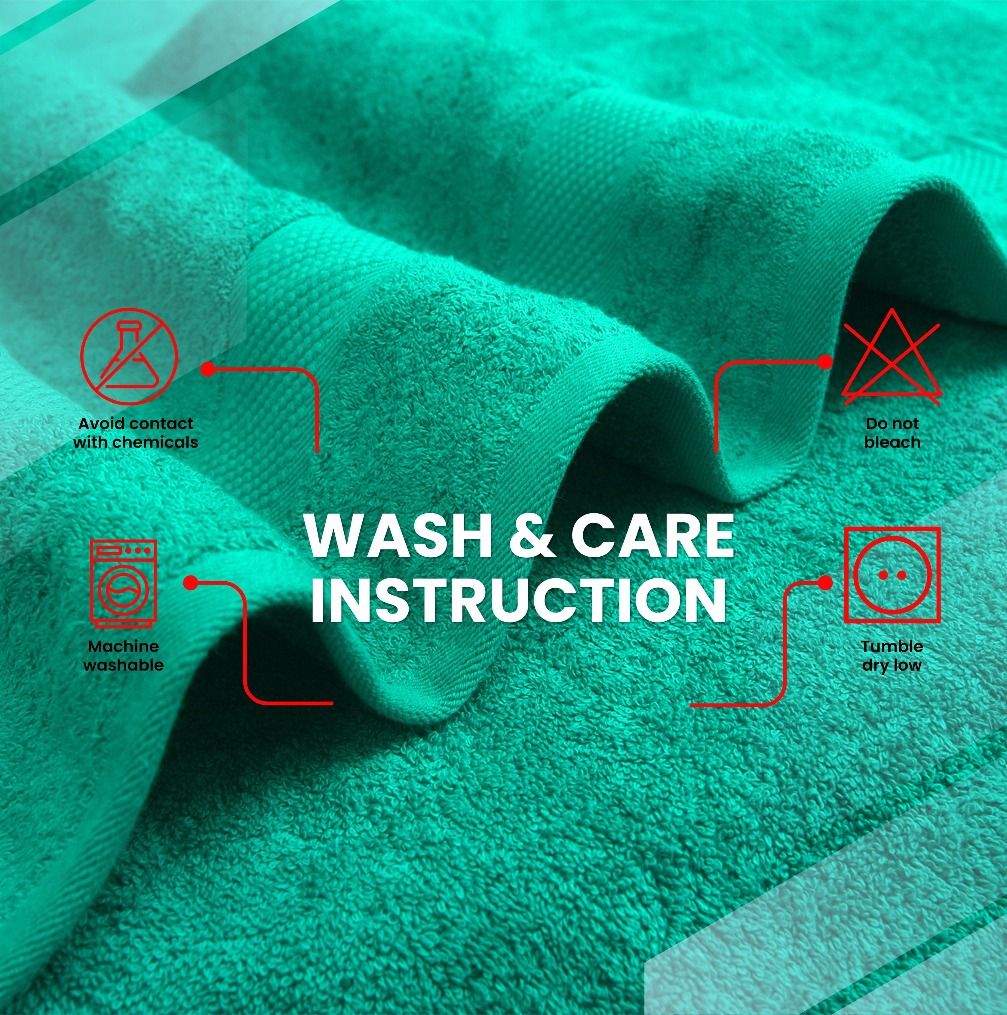 Infinitee Xclusives Premium Green Bath Sheets Towels for Adults - Pack of 2 - Large Bath Towels 35x70