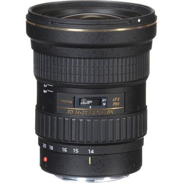 Tokina ATXAF140DXN 14-20mm F/2 Pro DX Objectif pour Nikon F, Noir