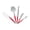 Red, variant on French Home 5-Piece Laguiole Cheese Knife, Fork, and Slicer Set with Faux Ivory Handles