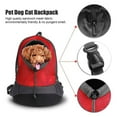 thumbnail image 4 of Pet Carrier Backpack, Dog Cat Front Pack with Breathable Head Out Design for Small Medium Dogs for Travel Hike Outdoor, 4 of 9
