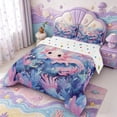 thumbnail image 2 of Manfei Colorful Axolotl Full Size Comforter Sets,Aquatic Amphibian Bedding Comforter Set,Polkadot Reversible,3pcs,1 Comforter and 2 Pillowcases, 2 of 7