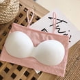 thumbnail image 7 of Seamless Spaghetti Strap Crop Tank Top Stretch Cami Bandeau Bralette, 7 of 7