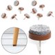 thumbnail image 3 of 50 piezas Patin Chaise A Clouer 24mm Marron Tampon Chaise En Feutre Pour Protger Pieds Des Meubles, 3 of 5