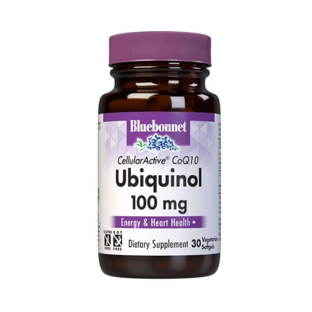 Bluebonnet Cellular Active CoQ10 Ubiquinol 100mg, Energy & Heart Health*, 30 Softgels
