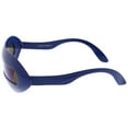 thumbnail image 4 of zeroUV - Futuristic Costume Single Shield Colored Mirror Lens Novelty Wrap Sunglasses 70mm - 70mm, 4 of 5