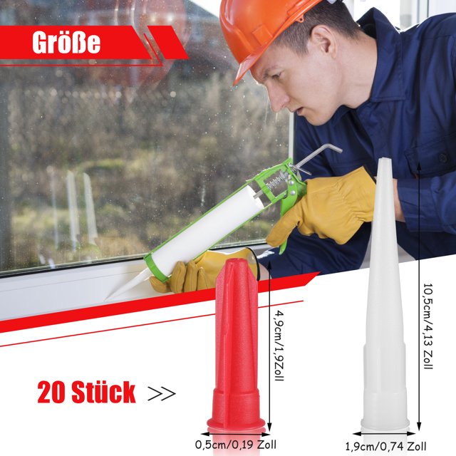 Scienceny Boquillas de de fácil operación, artesanía exquisita y duradera para de calafateo, 20 pack/lote Materiales de construcción