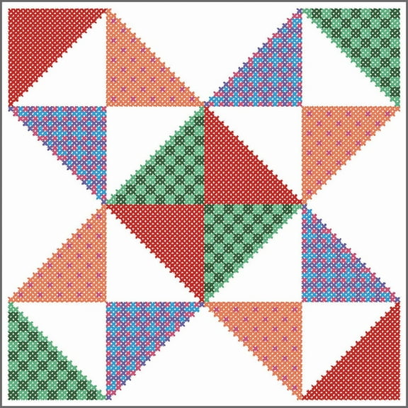 Herrschners® Prairie Star Quilt Blocks Stamped Cross-Stitch