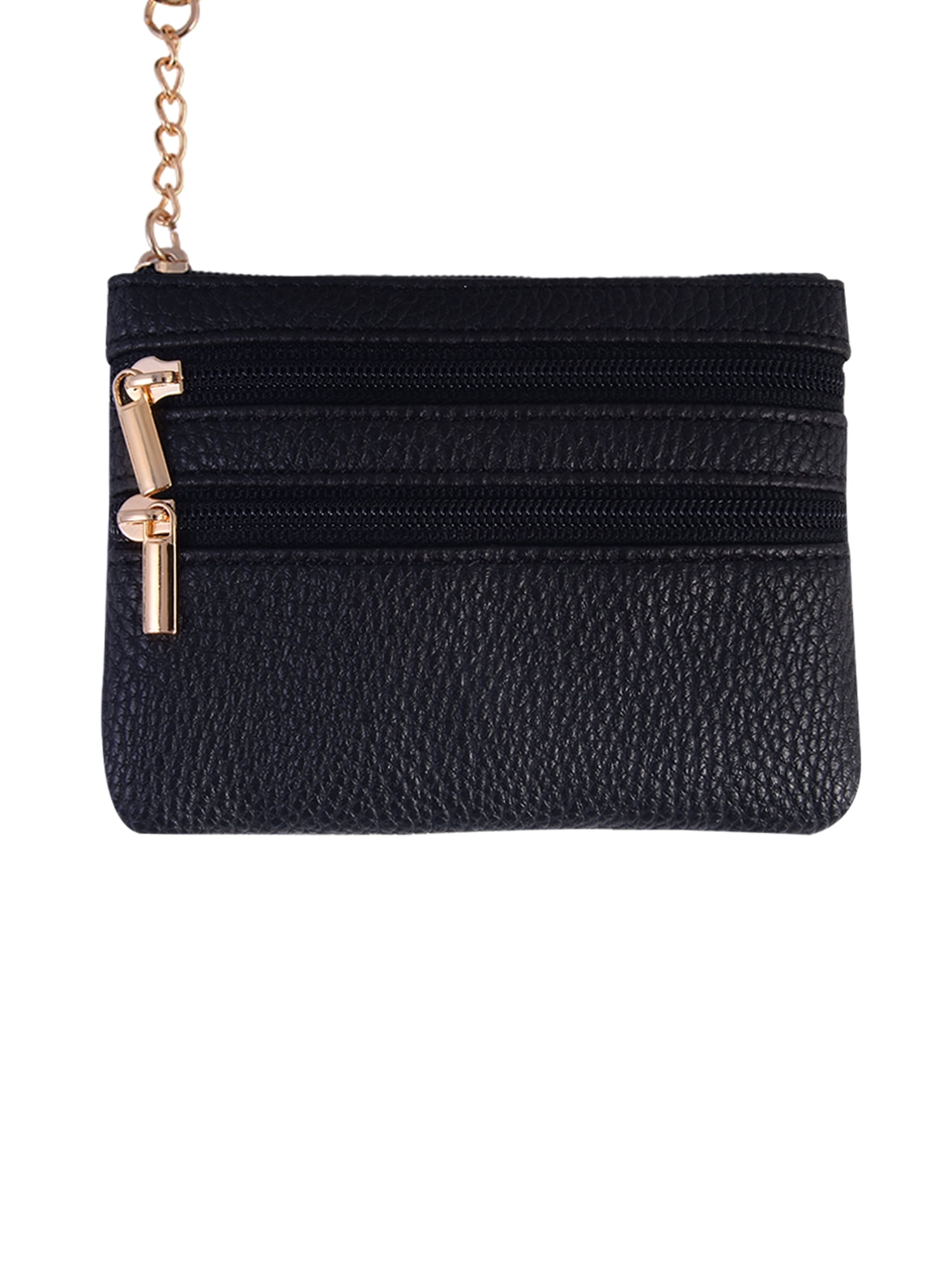Solutions Solid Black Phone Strap and Wallet