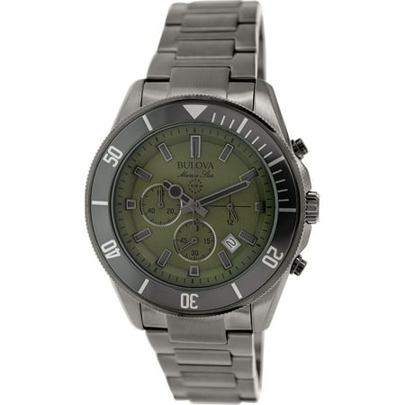 Bulova Men's Marine Star 98B206 Gunmetal Stainless-Steel Quartz Fashion Watch