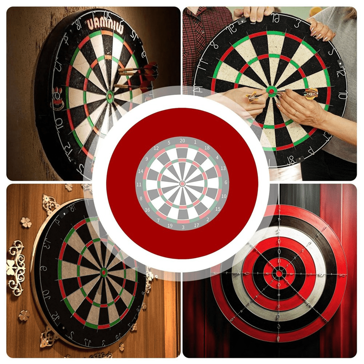 Dartboard Surround Wall Protector Eva Splicing Dartboard Backboard Surround,Wall Protection for 18-Inch Dartboard A