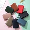 thumbnail image 2 of MFFOR Leather Coin Pouch Purse for Women Mini Travel Change Wallet, Black, 2 of 7